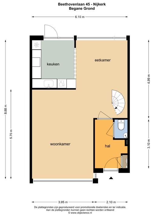 Beethovenlaan 45, Nijkerk plattegrond-8