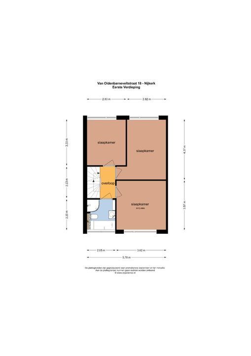 Van Oldenbarneveltstraat 18, Nijkerk plattegrond-45