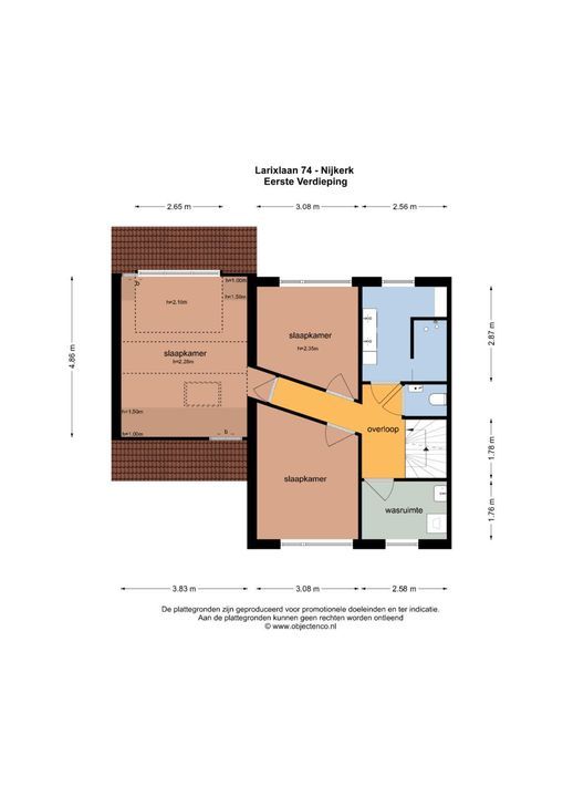 Larixlaan 74, Nijkerk plattegrond-54