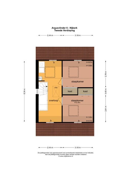 Argusvlinder 6, Nijkerk plattegrond-48