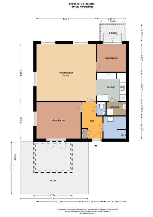 Smidshof 3 a, Nijkerk plattegrond-34