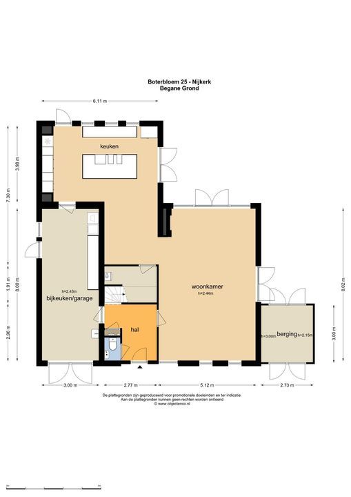 Boterbloem 25, Nijkerk plattegrond-62