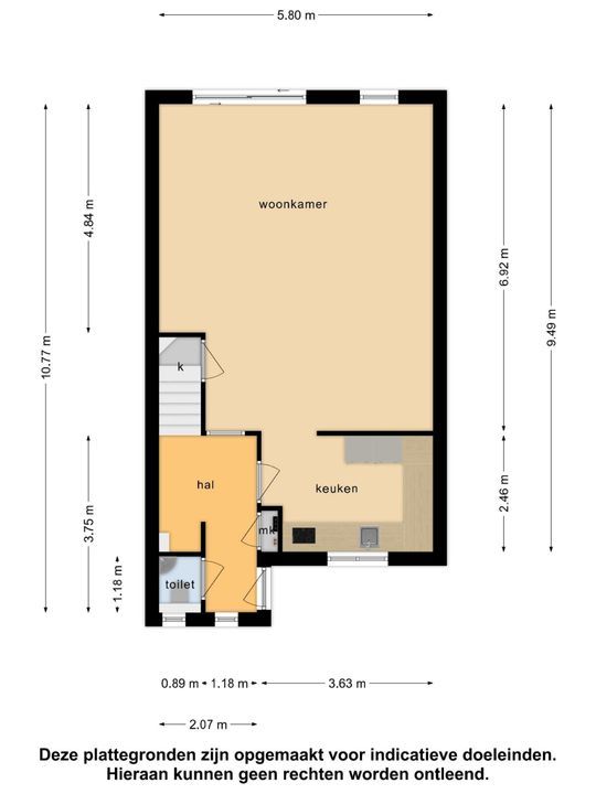 Coba Ritsemastraat 50, Pijnacker plattegrond-1