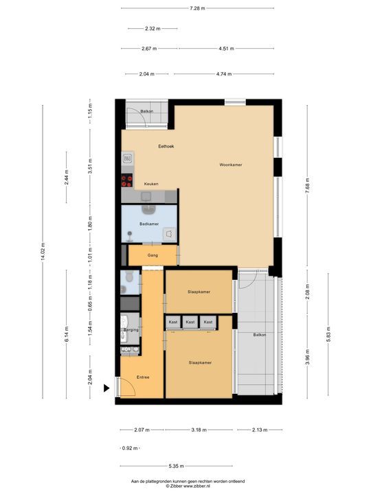 Oostlaan 116, Pijnacker plattegrond-4