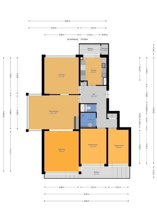 Suzannaland 606, Den Haag plattegrond-33