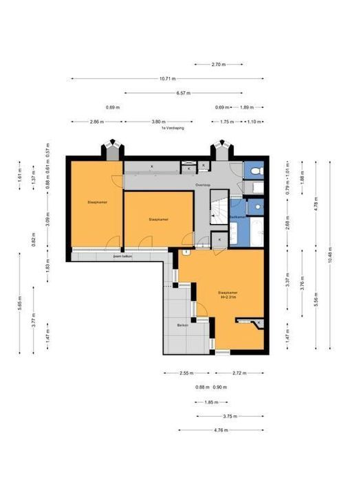 Van der Werffstraat 8, Zoetermeer plattegrond-56