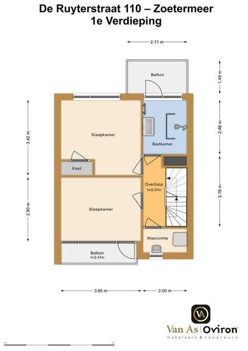 De Ruyterstraat 110, Zoetermeer plattegrond-40