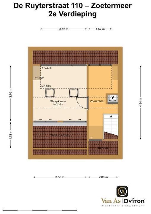 De Ruyterstraat 110, Zoetermeer plattegrond-40