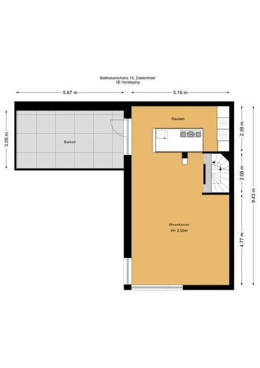 Balthasarschans 15, Zoetermeer plattegrond-38