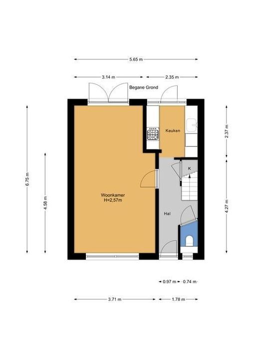 Evertsenstraat 3, Zoetermeer plattegrond-34
