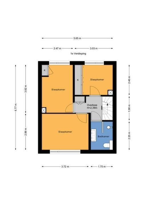 Evertsenstraat 3, Zoetermeer plattegrond-34