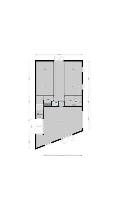Middelsluissedijk OZ 74 a, Numansdorp plattegrond-42