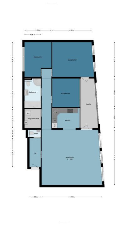 Spuizicht 5, Oud-Beijerland plattegrond-47