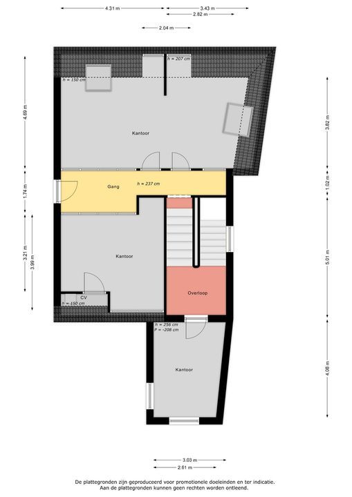 Paviljoenslaan 7, Haarlem plattegrond-37