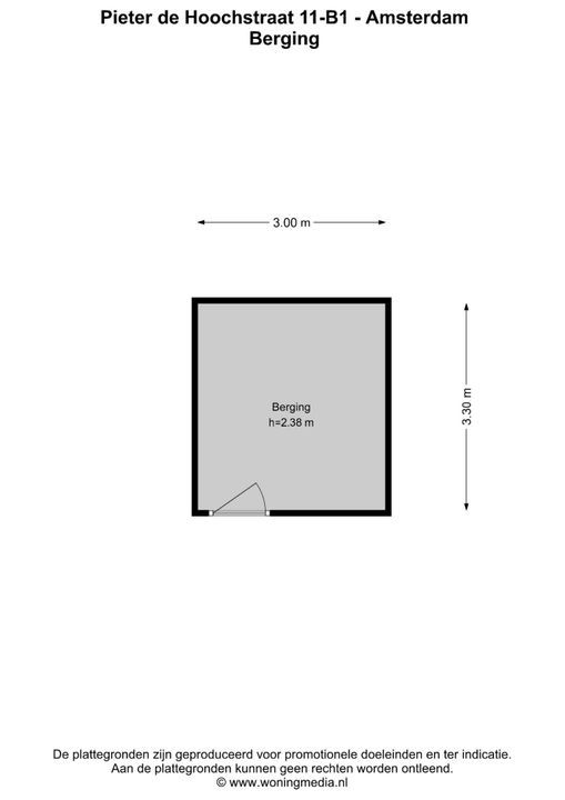 Pieter de Hoochstraat 11 B1, Amsterdam plattegrond-43