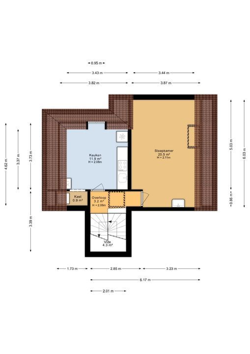 Tweebaksmarkt 36, Leeuwarden plattegrond-34