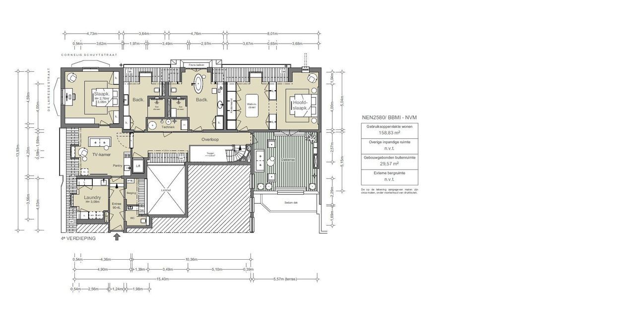 De Lairessestraat 90 3L, Amsterdam plattegrond-23