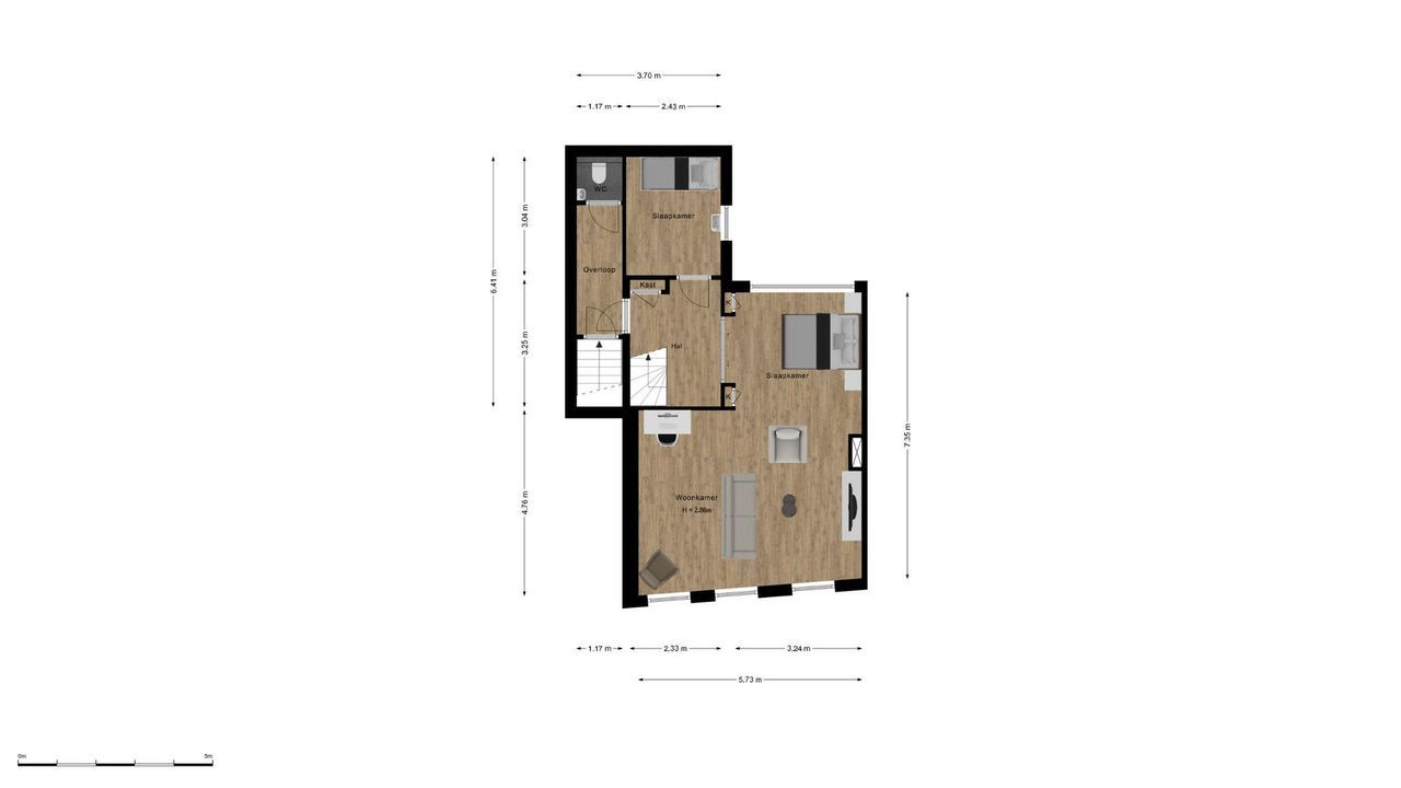 Oude Rijn 122, Leiden plattegrond-68