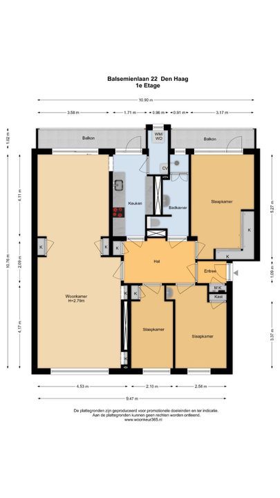 Balsemienlaan 22, Den Haag plattegrond-49