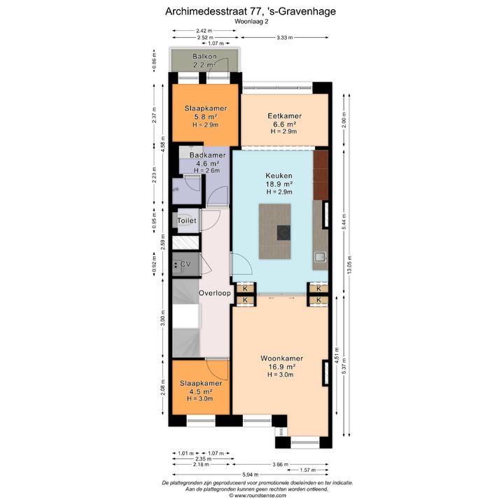 Archimedesstraat 77, Den Haag plattegrond-61
