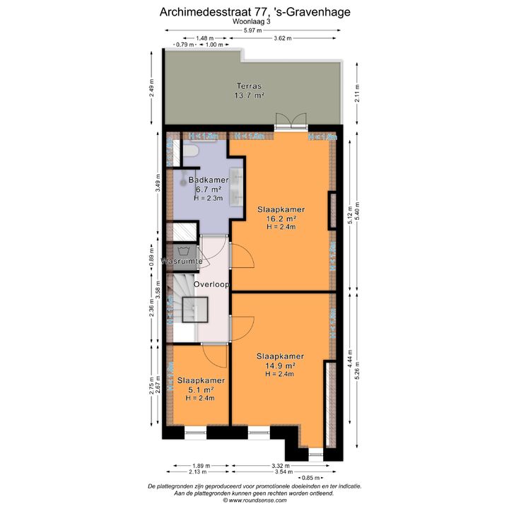 Archimedesstraat 77, Den Haag plattegrond-61
