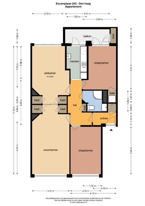 Escamplaan 243, Den Haag plattegrond-35