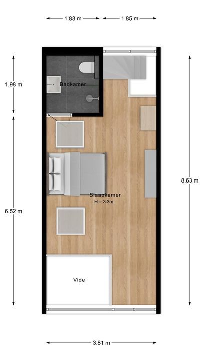 Carneoolstraat 40 B, Leiden plattegrond-54