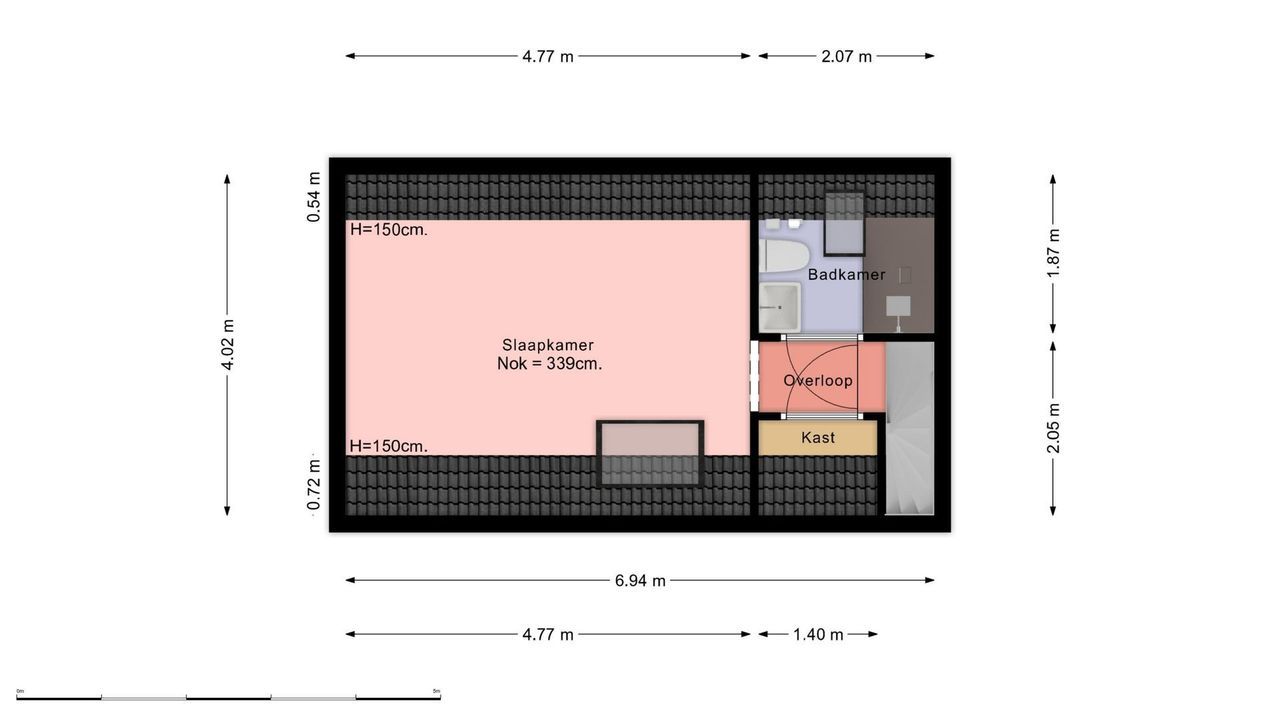 Vestestraat 25, Leiden plattegrond-53