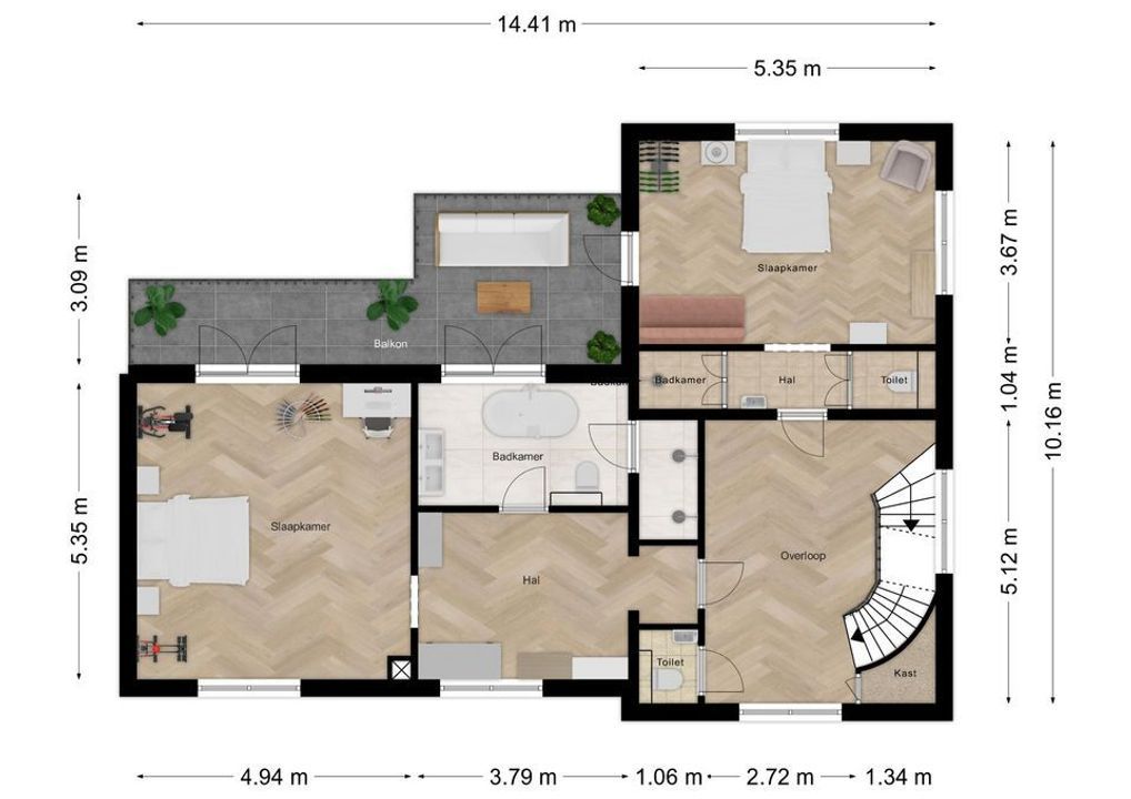 Oostmadeweg 5 A, Den Haag plattegrond-91