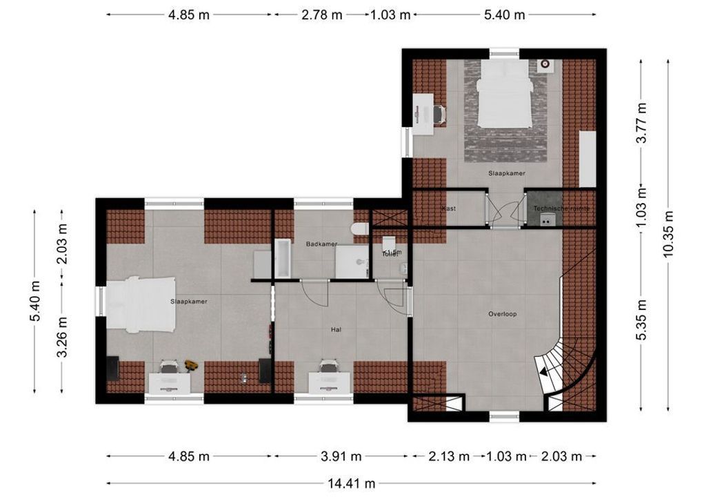 Oostmadeweg 5 A, Den Haag plattegrond-91