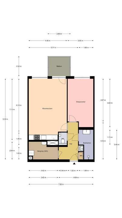Diepeveenstraat 99, Rotterdam plattegrond-45