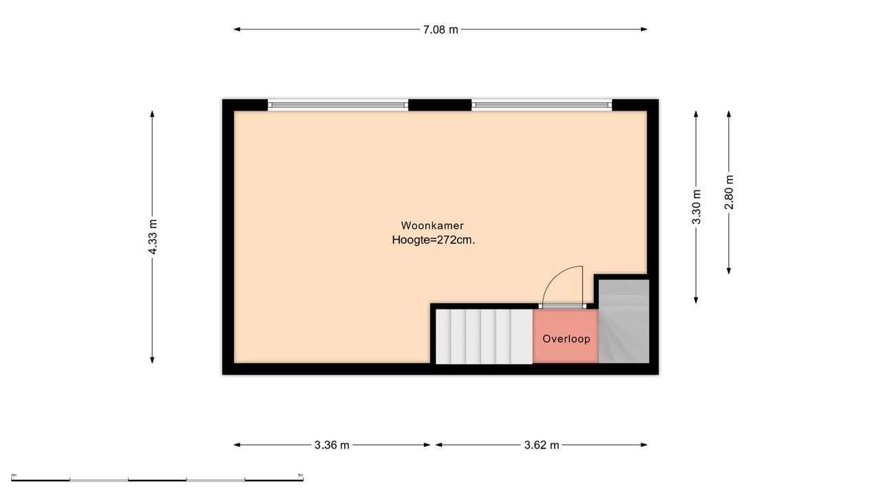 Vestestraat 25, Leiden plattegrond-53