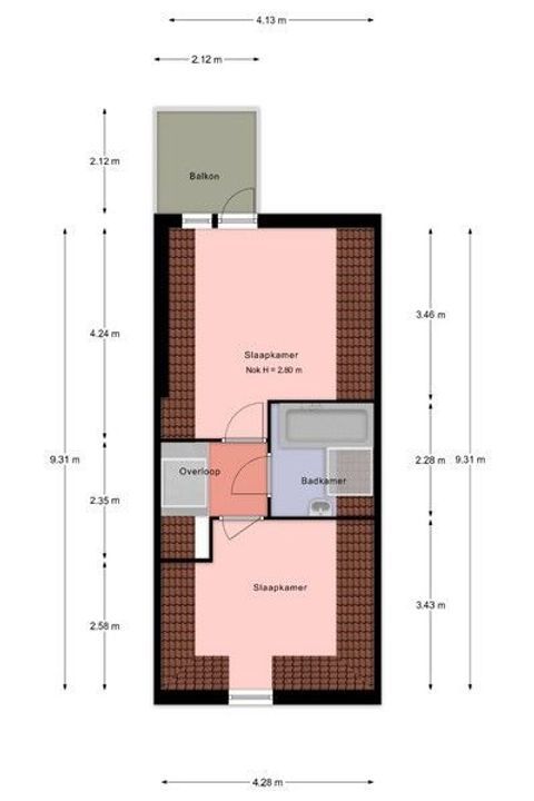 Paul Krugerstraat 9 A, Leiden plattegrond-42