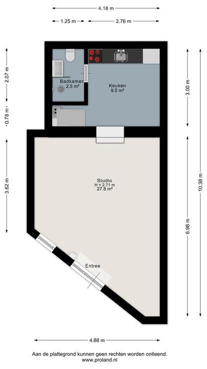 Klooster 1, Leiden plattegrond-22