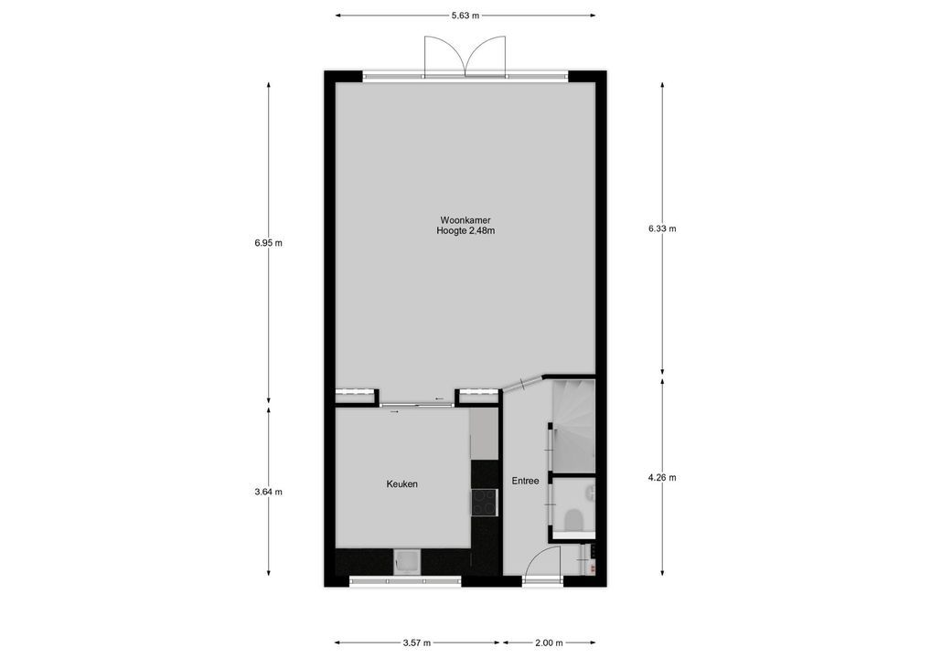 Middelgronden 21, Huizen plattegrond-23