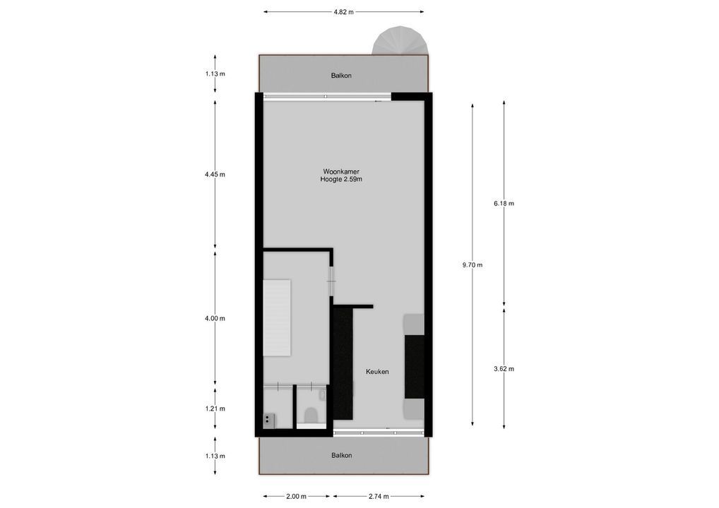 Loefzij 51, Huizen plattegrond-23