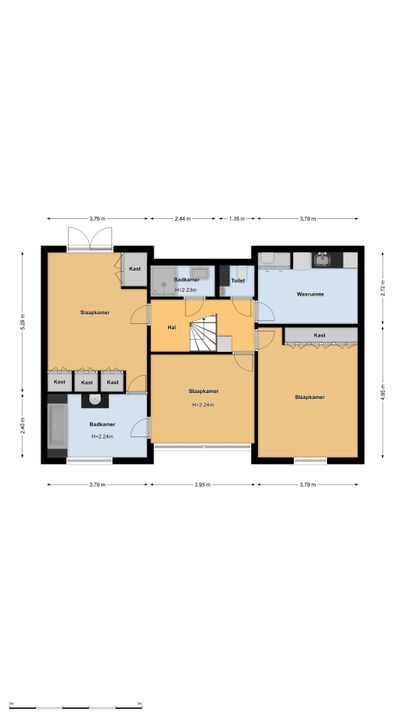Noodweg 34 A, Hilversum plattegrond-39
