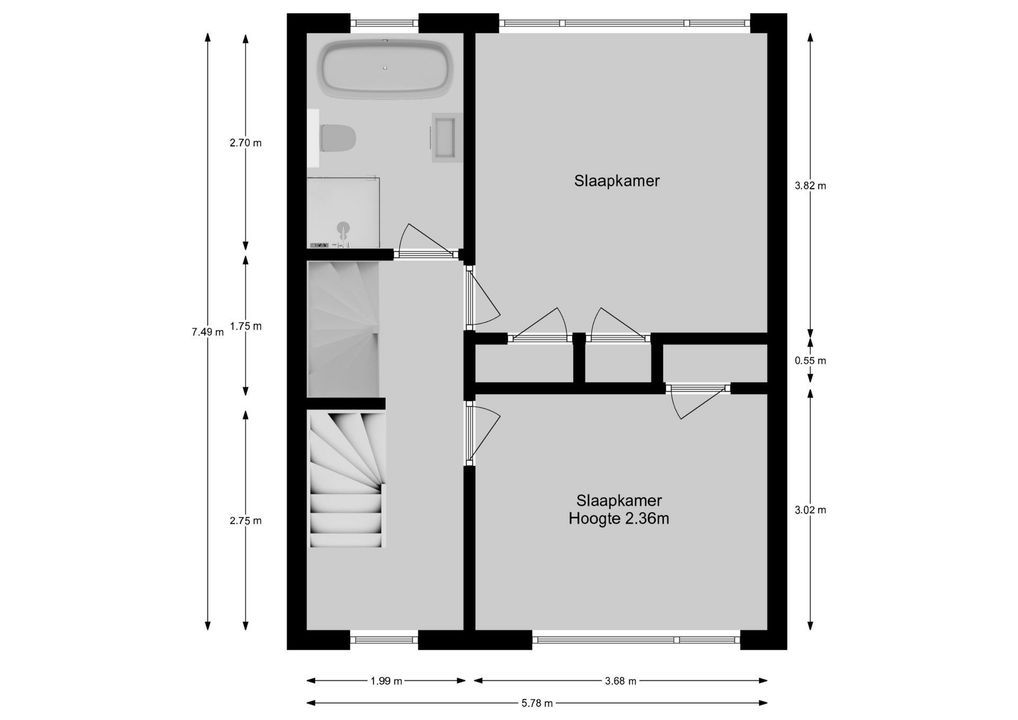 Van Dijkstraat 8, Hilversum plattegrond-19
