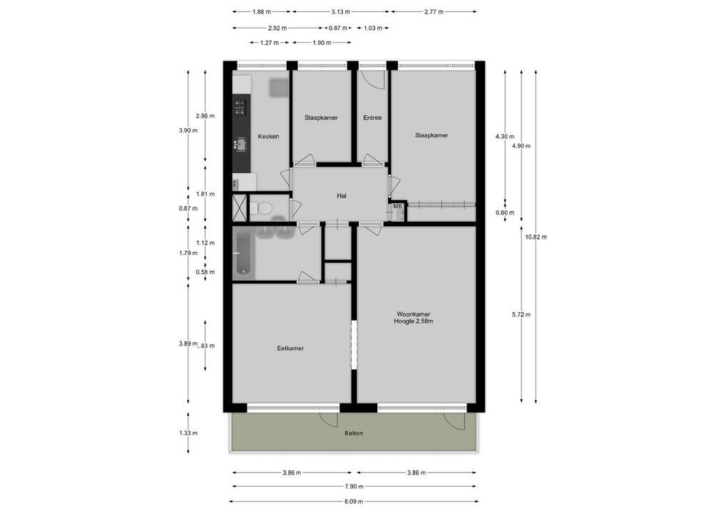 Aagje Dekenlaan 31, Bussum plattegrond-14