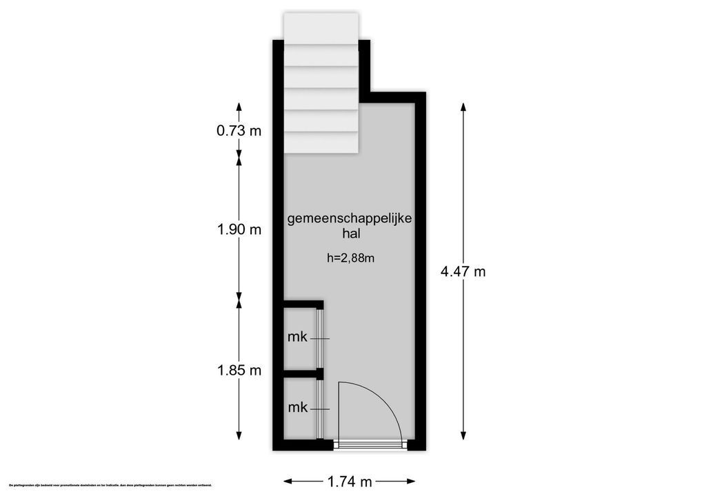 Kapelstraat 13 C, Bussum plattegrond-11