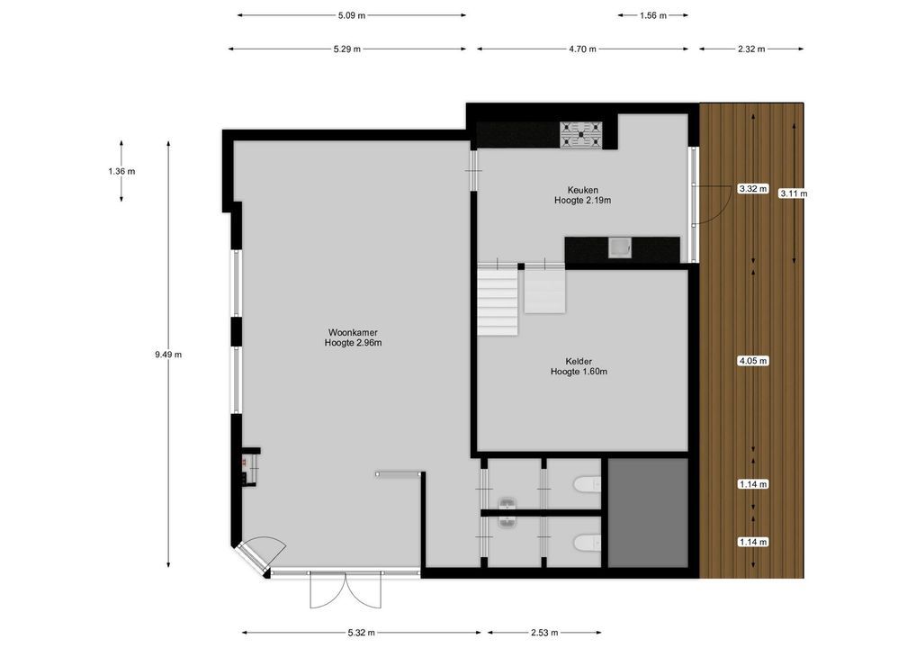 Zuidereinde 2, 's-Graveland plattegrond-22