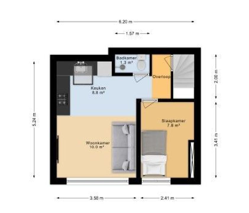 Spiegelstraat 12, Bussum plattegrond-16