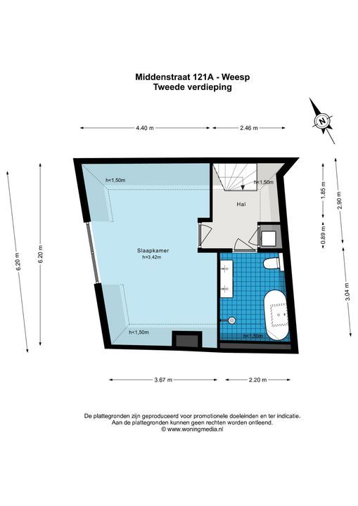 Middenstraat 121 a, Weesp plattegrond-21