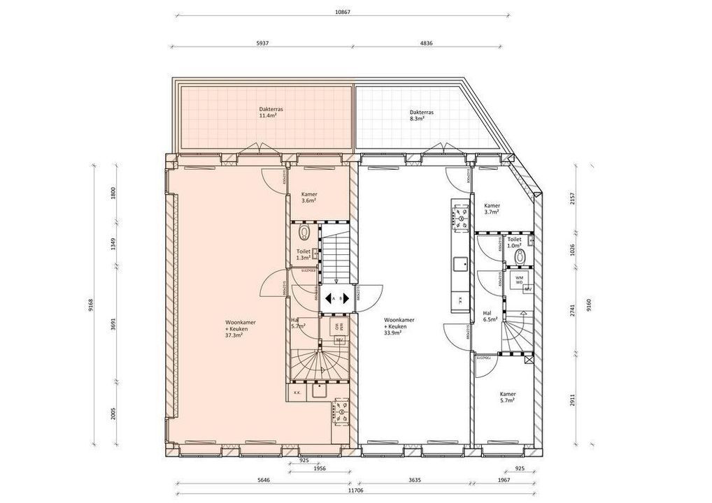 Bussumerstraat 4 A, Hilversum plattegrond-15