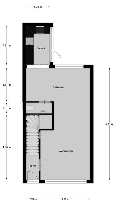B. van Rooijenstraat 90, Naarden plattegrond-20