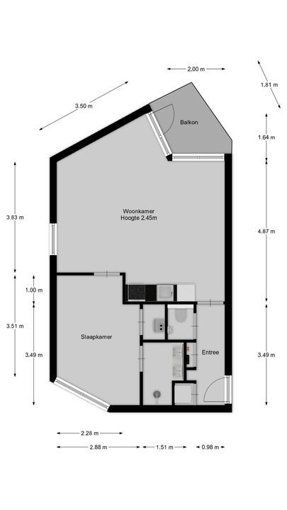 Koningsstraat 65 13, Hilversum plattegrond-16