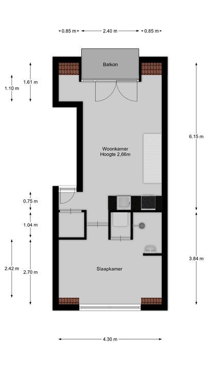 Hogeweg 21 F, Bussum plattegrond-13