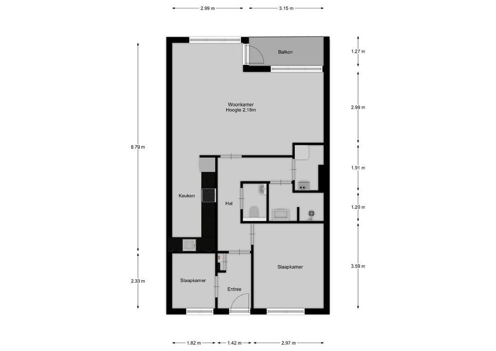 Landstraat 20 C, Bussum plattegrond-19