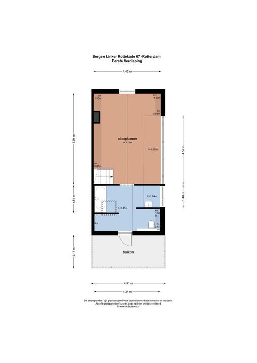 Bergse Linker Rottekade 67, Rotterdam plattegrond-41