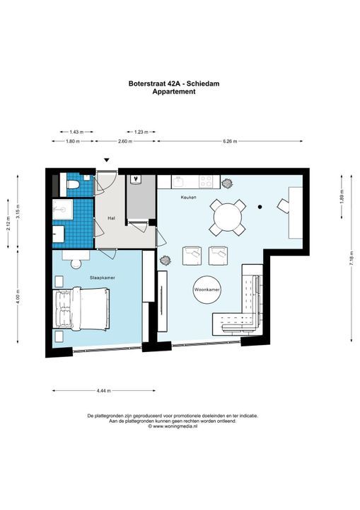 Boterstraat 42 A, Schiedam plattegrond-6
